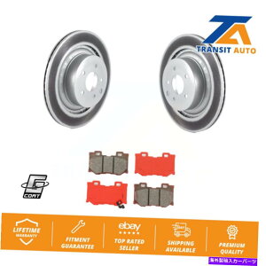 brake disc rotor �C���t�B�j�e�BG37���Y370Z Q60�p�̃��A�R�[�e�B���O�u���[�L���[�^�[�ƃZ�~���^���p�b�h�L�b�g Rear Coated Brake Rotor & Semi-Metallic Pad Kit For INFINITI G37 Nissan 370Z Q60