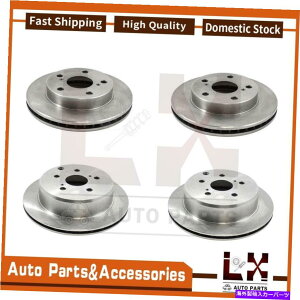 brake disc rotor 4PCS�f�����S�f�B�X�N�u���[�L���[�^�[�t�����g���A�t�B�b�g�v���r�A�g���^1991-1994 4PCS DuraGo Disc Brake Rotor Front Rear Fits Previa Toyota 1991-1994