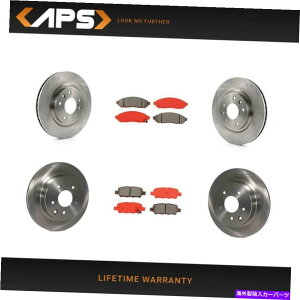 brake disc rotor 2015N̓Y[tp̃tgAfBXN[^[Ɣ^u[LpbhLbg Front & Rear Disc Rotors & Semi-Metallic Brake Pads Kit For 2015 Nissan Leaf