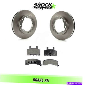 brake disc rotor �t�����g�Z�~���^���b�N�u���[�L�p�b�h�ƃ��[�^�[1990-2000 GMC K3500�f���A�����A�z�C�[���t�� Front Semi Metalic Brake Pads & Rotors 1990-2000 GMC K3500 With Dual Rear Wheels�y���s�A���i�z