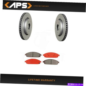 brake disc rotor �W�[�v�i�ߊ��O�����h�`�F���L�[�p�̃t�����g�Z�~���^���b�N�u���[�L�p�b�h�ƃ��[�^�[�L�b�g Front Semi Metallic Brake Pads & Rotor Kit for Jeep Commander Grand Cherokee�y���s�A���i�z