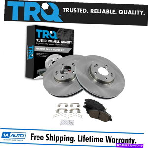 brake disc rotor TRQ�t�����gPOSI�Z���~�b�N�f�B�X�N�u���[�L�p�b�h�����[�^�[�L�b�g�T���^�t�FV6 3.3L TRQ Front Posi Ceramic Disc Brake Pads & Rotors Kit for Santa Fe V6 3.3L�y���s�A���i�z