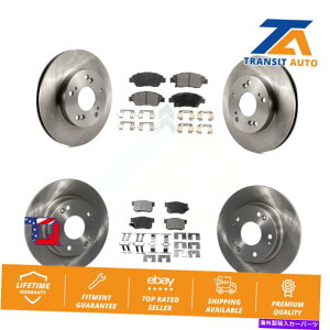 brake disc rotor 2013-2015̃tgAfBXNu[L[^[ƃZ~^pbhLbgAcura ILX 1.5L Front Rear Disc Brake Rotor & Semi-Metallic Pad Kit For 2013-2015 Acura ILX 1.5L