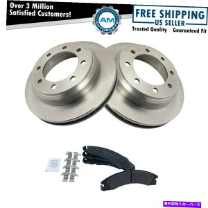 brake disc rotor �t�H�[�hE150 E250 E350 SRW�p�̃��A�Z�~���^���b�N�f�B�X�N�u���[�L�p�b�h�ƃ��[�^�[�L�b�g Rear Semi Metallic Disc Brake Pads & Rotor Kit for Ford E150 E250 E350 SRW�y���s�A���i�z