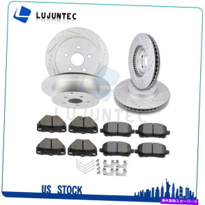 brake disc rotor �|���e�B�A�b�N�o�C�u�g���^�J���[���}�g���b�N�X�p�̃t�����g���A�Z���~�b�N�p�b�h�ƃ��[�^�[�u���[�L Front Rear Ceramic Pads And Rotors Brake For Pontiac Vibe Toyota Corolla Matrix�y���s�A��