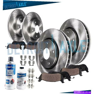 brake disc rotor �z���_�A�R�[�h���[�^�[�u���[�L�p�b�h�p�̃t�����g����у��A�u���[�L���[�^�[�ƃu���[�L�p�b�h�L�b�g Front and Rear Brake Rotors & Brake Pads Kit for Honda Accord Rotor Brakes Pad�y���s�A��