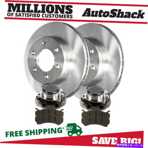 brake disc rotor �t�����g�u���[�L���[�^�[�n�u�x�A�����O�V�{���[�G�N�X�v���X�p���^���b�N�p�b�h�o���h��1500 5.3L Front Brake Rotors Hub Bearings Metallic Pad Bundle for Chevy Express 1500 5.3L
