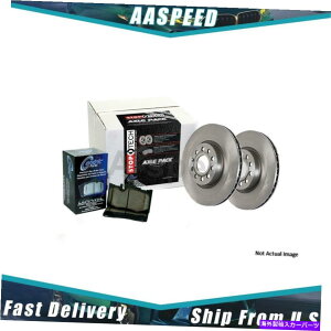 brake disc rotor 2000N2004ÑtH[JX̂߂̃tgfBXNu[Lpbhƃ[^[LbgSi 1X Front Disc Brake Pad and Rotor Kit Centric Parts For 2000-2004 Focus