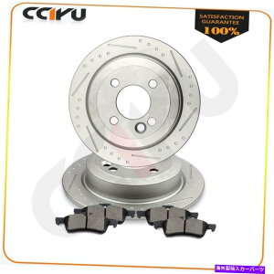brake disc rotor 2002-2006~jN[p[2WD 1.6L L4Au[LfBXN[^[ƃZ~bNpbh Fits 2002-2006 Mini Cooper 2WD 1.6L L4 Rear Brake Disc Rotors And Ceramic Pads