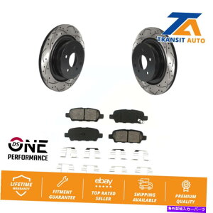 brake disc rotor ���A�h�����X���b�g�f�B�X�N�u���[�L���[�^�[�C���t�B�j�e�BG37 G35 Q60�p�Z�~���^���p�b�h�L�b�g Rear Drill Slot Disc Brake Rotors Semi-Metallic Pad Kit For Infiniti G37 G35 Q60