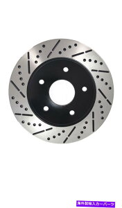 brake disc rotor [���A�h�������X���b�g�u���[�L���[�^�[�p�b�h]�t�B�b�g12-15�_�b�W�O�����h�L�����o��w/���a [Rear Drill&Slot Brake Rotors Pads] Fit 12-15 Dodge Grand Caravan w/12"Diameter