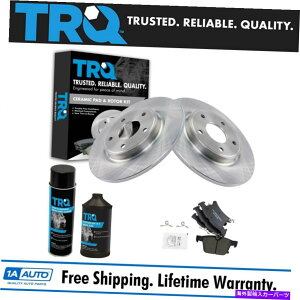 brake disc rotor TRQ���A�Z���~�b�N�f�B�X�N�u���[�L�p�b�h�����[�^�[�L�b�gw/Chrysler Pacifica�p���w���� TRQ Rear Ceramic Disc Brake Pad & Rotor Kit w/Chemicals for Chrysler Pacifica