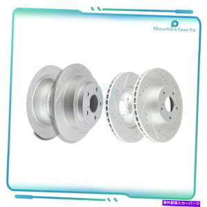 brake disc rotor 1998-2007XoCvbTtgƃA4hXbgu[L[^[ Fits 1998-2007 Subaru Impreza Front And Rear 4 Drill Slot Brake Rotors
