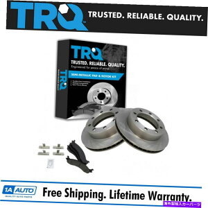brake disc rotor TRQ�u���[�L�p�b�h��8���O���[�^�[�L�b�g���^���b�N�t�����g�t�H�[�hF250 F350 4WD�V���� TRQ Brake Pad & 8 Lug Rotor Kit Metallic Front for Ford F250 F350 4WD NEW�y���s�A���i�z