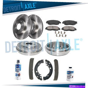 brake disc rotor tgu[L[^[ +AhpbhV[YLbg2010-14 Honda Insight Front Brake Rotors + Rear Drums Ceremic Pads Shoes Kit for 2010-14 Honda Insight