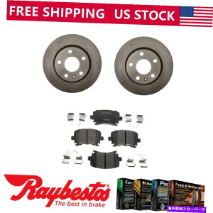 brake disc rotor 2008�N�̃A�E�f�BTT -RayBestos�̃��A�L�b�g�u���[�L���[�^�[ +�Z���~�b�N�p�b�h�ƃn�[�h�E�F�A Rear Kit Brake Rotors + Ceramic Pads & Hardware For 2008 Audi TT - Raybestos�y���s�A���i�z