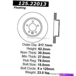 brake disc rotor �����h���[�o�[LR3 2005 2006 2007�Z���g���b�N�t�����g�u���[�L���[�^�[�f�B�X�NDAC�p For Land Rover LR3 2005 2006 2007 Centric Front Brake Rotor Disc DAC�y���s�A���i�z