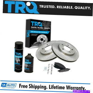 brake disc rotor 04-08�p���w����w/���w������TRQ�t�����g�u���[�L���[�^�[�����^���b�N�p�b�h�L�b�g TRQ Front Brake Rotor & Metallic Pad Kit w/Chemicals for 04-08 Chrysler Pacifica�y���s�A���i�z