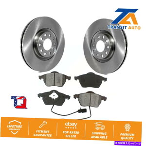 brake disc rotor AEfBA6 quattrop̃tgfBXNu[L[^[Ɣ^pbhLbg Front Disc Brake Rotors And Semi-Metallic Pads Kit For Audi A6 Quattro