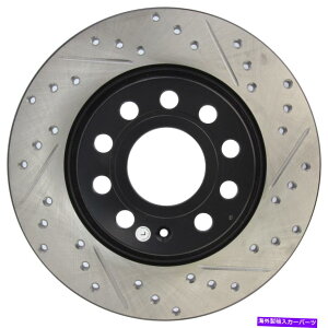 brake disc rotor STOPTECH 127.33099L SELECT SPORT SPORT Cross-drilled and Slotted Disc Brake Rotor StopTech 127.33099L Select Sport Cross-Drilled And Slotted Disc Brake Rotor