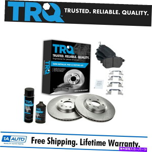 brake disc rotor TRQ�t�����g�Z�~���^���b�N�u���[�L�p�b�h�����[�^�[�L�b�gw/fluids foraltima maxima murano TRQ Front Semi Metallic Brake Pad & Rotor Kit w/Fluids for Altima Maxima Murano�y���s�A���i�z