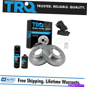 brake disc rotor �g���^���N�T�X�p�̉��w�����t��TRQ�t�����g�Z�~���^���b�N�u���[�L�p�b�h�����[�^�[�L�b�g TRQ Front Semi Metallic Brake Pad & Rotor Kit w/Chemicals for Toyota Lexus�y���s�A���i�z