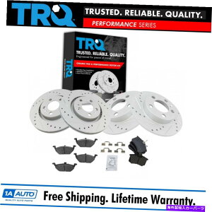 brake disc rotor VWWFb^Stp̃tgAZ~^bNu[LpbhptH[}X[^[Lbg Front & Rear Semi-Metallic Brake Pad & Performance Rotor Kit for VW Jetta Golf