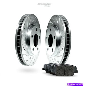 brake disc rotor tgNXhXbgXbgu[L[^[fBXNƃ_R^p̃Z~bNpbhAC_[ Front Cross-Drilled Slotted Brake Rotors Disc and Ceramic Pads For Dakota,Raider