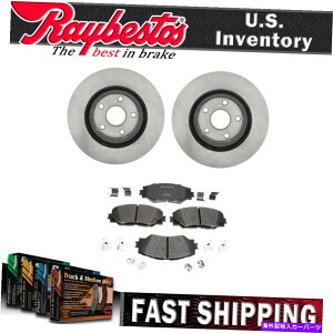 brake disc rotor 2013N2018Ñg^RAV4̃tgLbgu[L[^[Z~bNu[Lpbhƃn[hEFA Front Kit Brake Rotors Ceramic Brake Pads and Hardware For 2013-2018 Toyota RAV4
