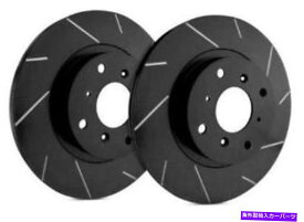 brake disc rotor SPパフォーマンスブラックZRC 256.6mm 1997-98日産240SXのスロットスロットブレーキローター SP Performance Black ZRC 256.6mm Slotted Brake Rotors for 1997-98 Nissan 240SX