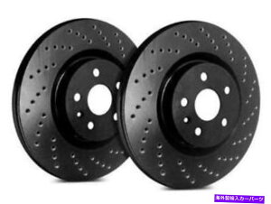 brake disc rotor DSMpSPptH[}XubN265mmNXhu[L[^[ SP Performance Black 265mm Cross Drilled Brake Rotors for DSM