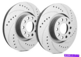brake disc rotor 1989-98日産240SX F32-6157のSPPグレー258mm＆スロットブレーキローター SPP Gray 258mm & Slotted Brake Rotors for 1989-98 Nissan 240SX F32-6157