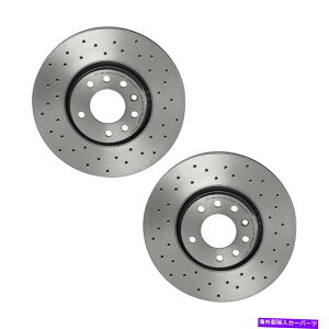 brake disc rotor u{XtrayAZbg2tgu[LfBXN[^[Xh302mm for Saab 9-3 9-3x Brembo Xtra Pair Set 2 Front Brake Disc Rotors X-Drilled 302mm for Saab 9-3 9-3x