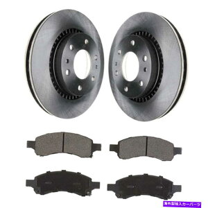 brake disc rotor 2006�N����2009�N�̃V�{���[Trailblazer GMC Envoy�t�����g���[�^�[�ƃp�t�H�[�}���X�p�b�h For 2006-2009 Chevrolet Trailblazer GMC Envoy Front Rotors and Performance Pads�y���s�A���i�z