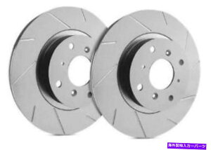 brake disc rotor SP�p�t�H�[�}���X�O���[257mm 1990-93�t�H�[�h�}�X�^���O5.0L�p�̃u���[�L���[�^�[ SP Performance Gray 257mm Slotted Brake Rotors for 1990-93 Ford Mustang 5.0L�y���s�A���i�z