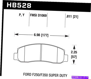 brake disc rotor z[NptH[}XHB528P.811 Superduty Disc Brake Pad Hawk Performance HB528P.811 SuperDuty Disc Brake Pad