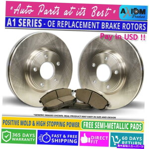 brake disc rotor itgLbgjv~AOEM-2fBXNu[L[^[-4Z~bgu[Lpbh (Front Kit) Premium OEM Replacement- 2 Disc Brake Rotors - 4 Semi-Met Brake Pads