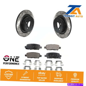 brake disc rotor ���A�h�����X���b�g�f�B�X�N�u���[�L���[�^�[�C���t�B�j�e�BG37 G35 Q60�p�Z�~���^���p�b�h�L�b�g Rear Drill Slot Disc Brake Rotors Semi-Metallic Pad Kit For Infiniti G37 G35 Q60