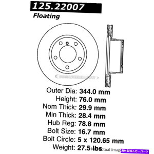 brake disc rotor �����h���[�o�[�����W���[�o�[2003 2004 2005���S�̃t�����g�u���[�L���[�^�[�f�B�X�NDAC�p For Land Rover Range Rover 2003 2004 2005 Centric Front Brake Rotor Disc DAC�y���s�A���i�z