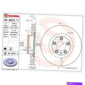 brake disc rotor u{09 9870 11|VFpfBXNu[L[^[ Brembo 09 9870 11 Disc Brake Rotor For Porsche