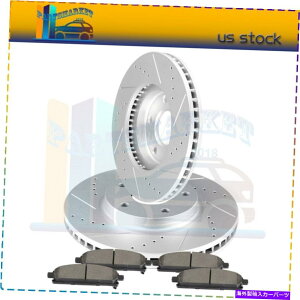 brake disc rotor �t�����g�u���[�L�f�B�X�N���[�^�[�ƃZ���~�b�N�p�b�h�͓��Y�N�G�X�g�h�����X���b�g290mm�ɓK�����܂� Front Brake Discs Rotors & Ceramic Pads Fits Nissan Quest Drill Slot 290mm�y���s�A���i�z