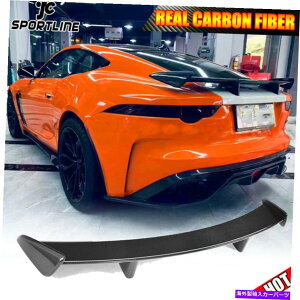 CO GAp[c WK[F^CvN[y2014-2021AgNX|C[u[gEBOAJ[{ Fits Jaguar F-TYPE Coupe 2014-2021 Rear Trunk Spoiler Boot Wing Lip Real Carbon