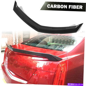 CO GAp[c LfbNATSZ_2014-2019AgNX|C[u[gEBOJ[{t@Co[ɓKĂ܂ Fit for Cadillac ATS Sedan 2014-2019 Rear Trunk Spoiler Boot Wing Carbon Fiber