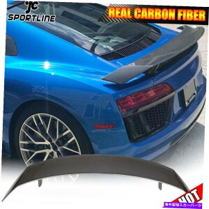 CO GAp[c Audi R8 V10 Gen 2 2hA16-19AgNX|C[u[gEBOAJ[{ɓKĂ܂ Fit For AUDI R8 V10 Gen 2 2-Door 16-19 Rear Trunk Spoiler Boot Wing REAL CARBON