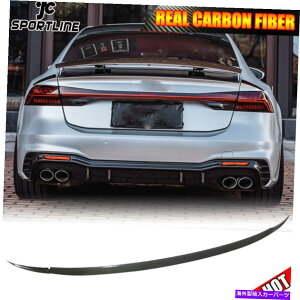 CO GAp[c Audi A7 Sline S7 RS7 4-Door 2019-2021J[{t@Co[AgNX|C[EBO Fits Audi A7 Sline S7 RS7 4-Door 2019-2021 Carbon Fiber Rear Trunk Spoiler Wing