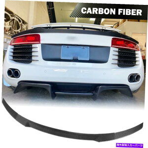 CO GAp[c AEfBR8 GT V8 V10 2007-2015AgNX|C[e[EBOJ[{t@Co[ɓKĂ܂ Fit For Audi R8 GT V8 V10 2007-2015 Rear Trunk Spoiler Tail Wing Carbon Fiber