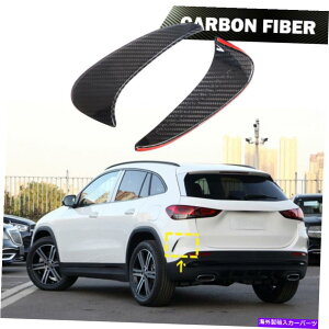 �C�O�� �G�A���p�[�c 2PCS���A�o���p�[�t�B���T�C�h�G�A�x���cGLA250 GLA35 2020UP�J�[�{���t�@�C�o�[ 2PCS Rear Bumper Fins Side Air Vent For Benz GLA250 GLA35 2020UP Carbon Fiber�y���s�A���i�z