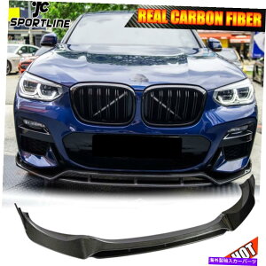 CO GAp[c BMW X3 G01 M40I 2018-2020J[{t@Co[tgop[bvX|C[{fBLbg Fits BMW X3 G01 M40i 2018-2020 Carbon Fiber Front Bumper Lip Spoiler Bodykit