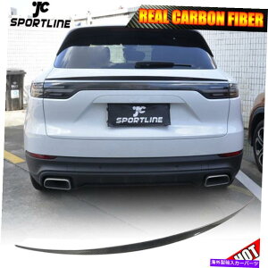 CO GAp[c |VFJCG4hA18-19AgNX|C[J[{t@Co[ Fits Porsche Cayenne 4Door 18-19 Rear Trunk Spoiler Middle Wing Carbon Fiber