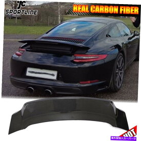海外製 エアロパーツ ポルシェ911 991カレラ4 GTSのための乾燥カーボンファイバーリアトランクウィングスポイラーリップ DRY Carbon Fiber Rear Trunk Wing Spoiler Lip For Porsche 911 991 Carrera 4 GTS